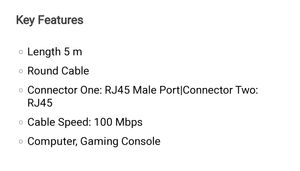 TERABYTE LAN Cable 5 m