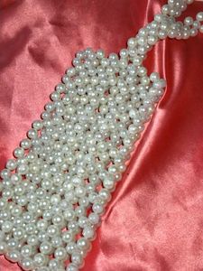 Elegant Faux Pearl Clutch Evening Bag