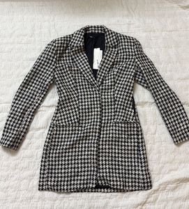 ZARA Houndstooth Blazer Dress