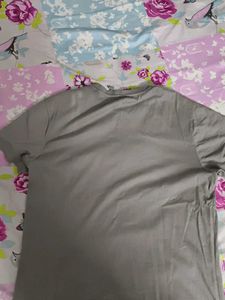 Grey 'Try Again' Graphic T-Shirt