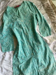 Beautiful Blue Printed Kurta