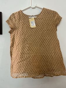 Boho Print Short Sleeve Kurta Top