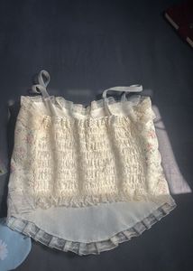 ✨ Pinterest Aesthetic Floral Lace Corset Cami Top