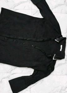Classic Black Button-Up Shirt