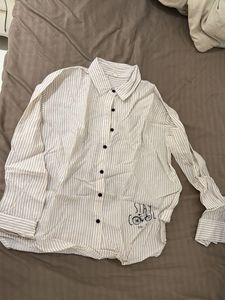 Striped Shirt and Pants Co-ord Set