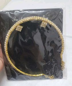Sparkling Choker Necklace &amp; Earrings Set