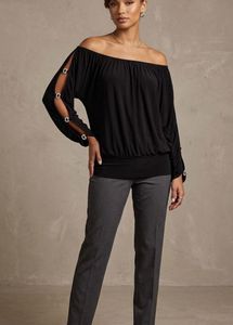 Elegant Off-Shoulder Embellished Top