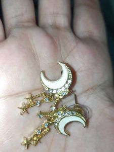Korean Half Moon & Stylish earrings