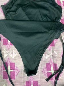 Sleek Black Swimsuit Bodysuit (medium)