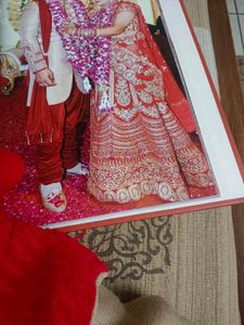 Bridal Lehenga - Red &amp; Gold