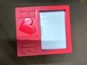 Red "HOME" Photo Frame