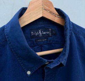 Ralph Lauren Blue Button-Down Shirt