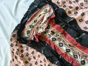 Unique Boho Floral Print Blouse