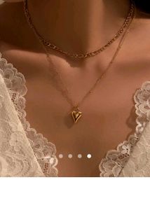 Layered Gold Heart Necklace