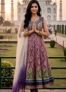 Elegant Kurta anarkali Set with Dupatta