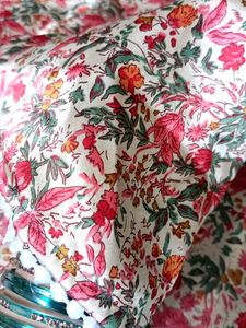 Floral Print satin kurta pant