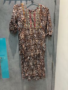 Brown Printed coord Set