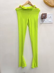 Neon Green Flare Leggings