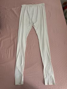 White Cotton Leggings