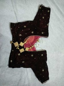 beautiful Coffee Brown velvet lehanga