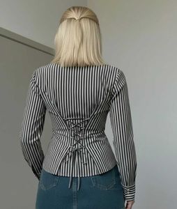Chic Striped Button-Up Shirt