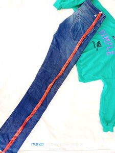 Stylish Teal Hoodie &amp; Jeans Set