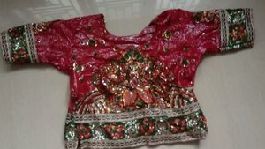 Meroon Colour Net Heavy Davani Best Fit For Marria