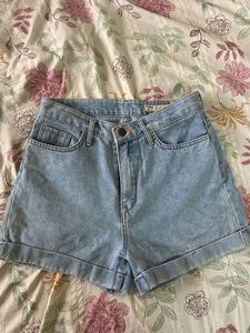 Light Wash Denim Shorts
