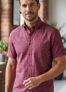 Men's Short Sleeve Button-Up Shirt