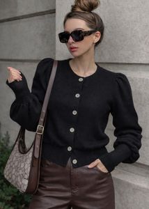 Elegant Black Knit Cardigan🖤🦋
