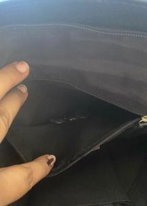 CROSS Black Faux Leather Tote Bag