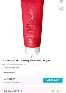 Glutafine Face Wash