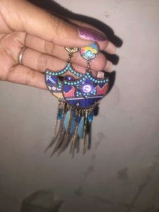 Boho Feather Drop Earrings