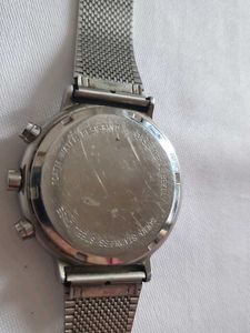 Classic Silver Chronograph Watch [ Antique]