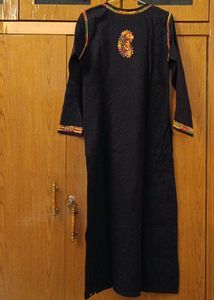 ADA Chicken Embroidered S Sized Black Kurti For Women