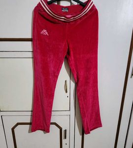 Kappa Pink Luxe Velvet  Jogging Pant