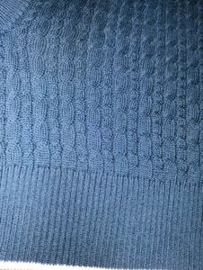 Navy Blue Sleeveless Knit Top with Patch