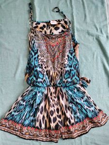 Keisha Boho Print Mini Romper