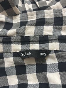 Chic Black &amp; White Gingham Tunic