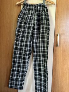 Plaid Print Casual Pants