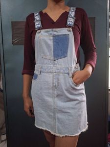 Denim Pinafore Dress
