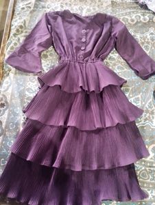 Wine Colour Dress