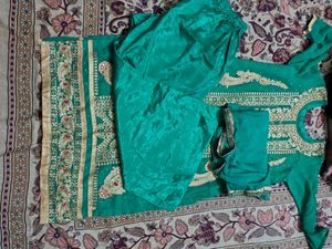Green Suit With Plazo