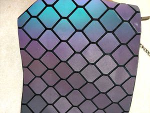 Holographic Geometric Shoulder Bag