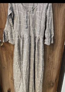 Stylish Grey Printed Dress