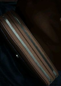 Chic Deer Buckle Brown Clutch