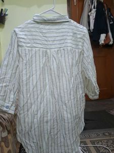 Striped Button-Up Blouse