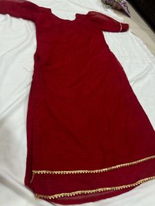 Red Ethnic kurta