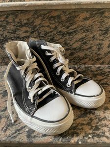 Classic Black High-Top Sneakers