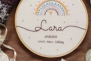 Baby Girl Name Hoop 💖